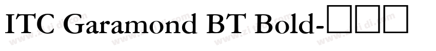 ITC Garamond BT Bold字体转换